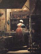 CRESPI, Giuseppe Maria The Scullery Maid oil painting reproduction